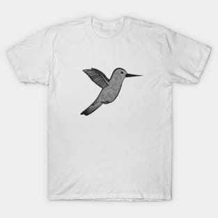 Hummingbird Ink Art - on light colors T-Shirt